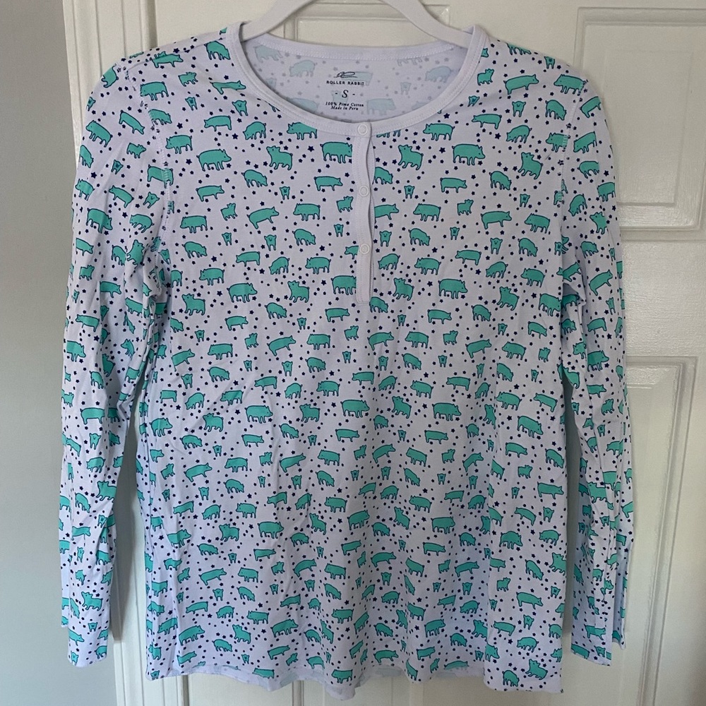 Roller Rabbit Pajama Top